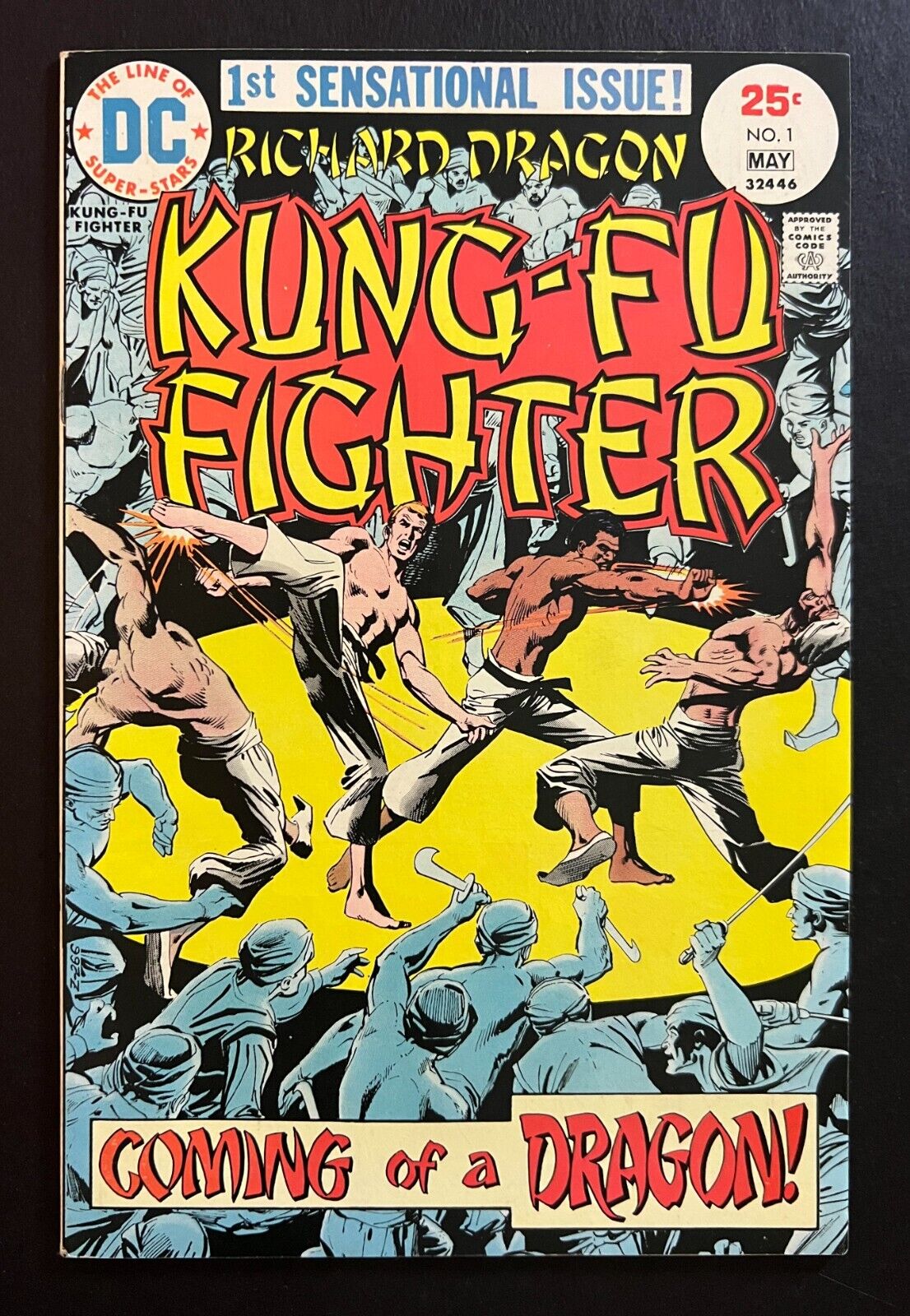 RICHARD DRAGON KUNG FU FIGHTER #1 Nice Copy 1st Richard Dragon App DC 1975