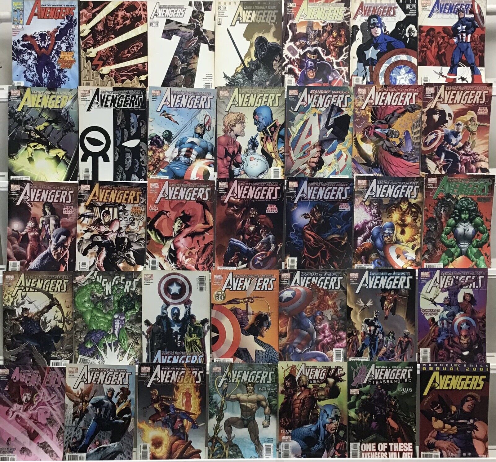Marvel Comics Avengers Vol 3 Lot Of 35 Comics
