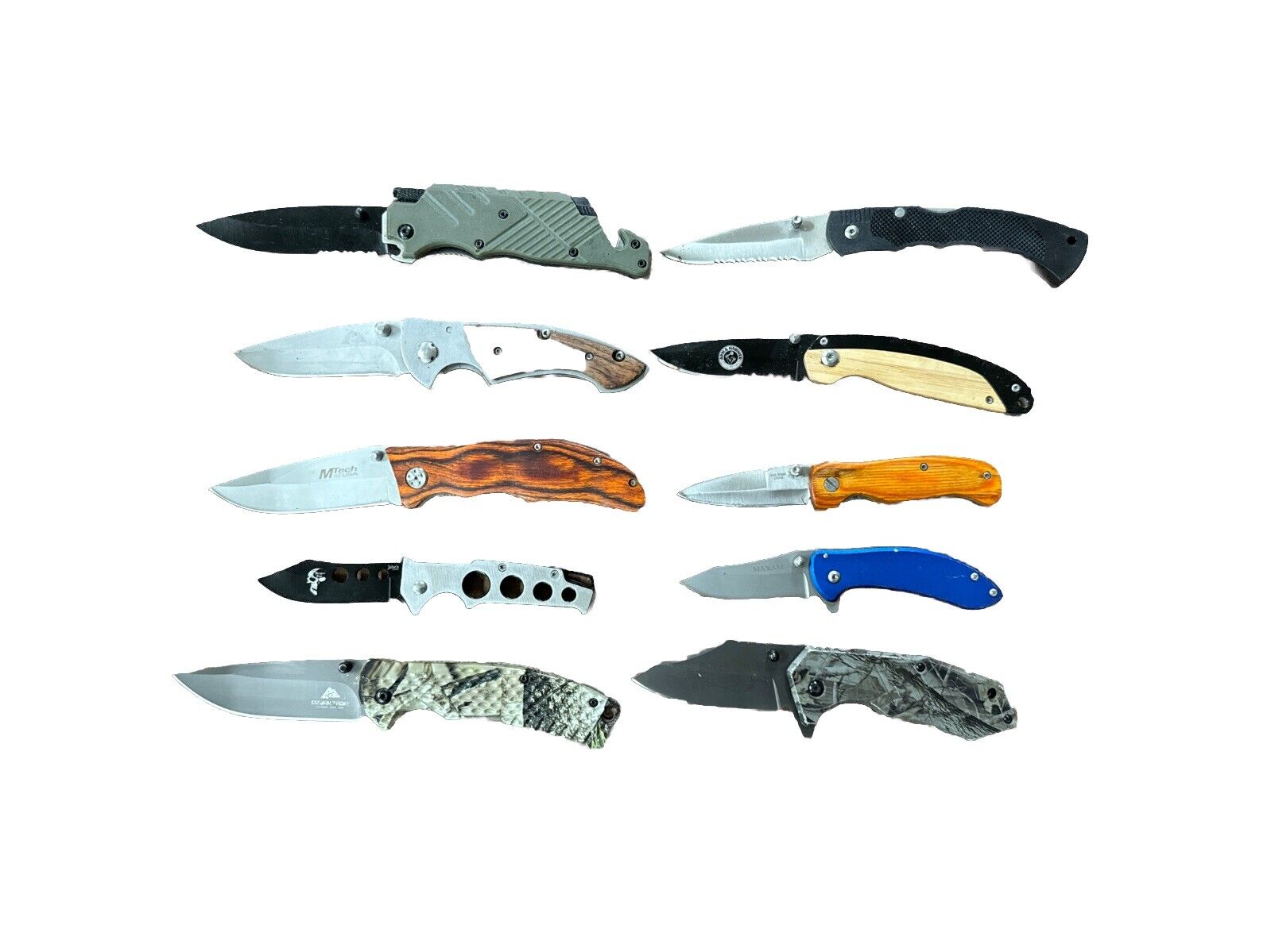 10 TSA Confiscated Single Blade Folding Knife Lot / Folder #1