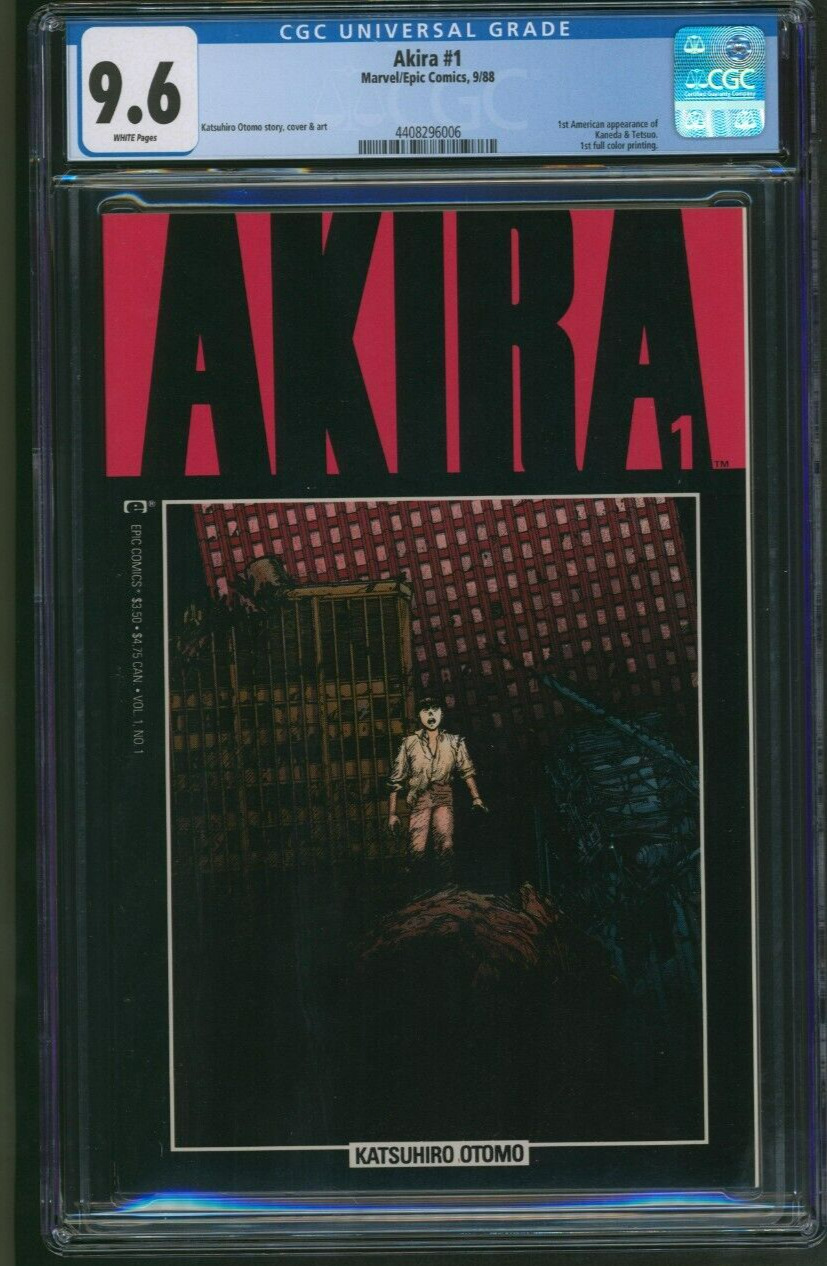 Akira #1 CGC 9.6 White Pages Marvel/Epic Comics 1988 1st Print