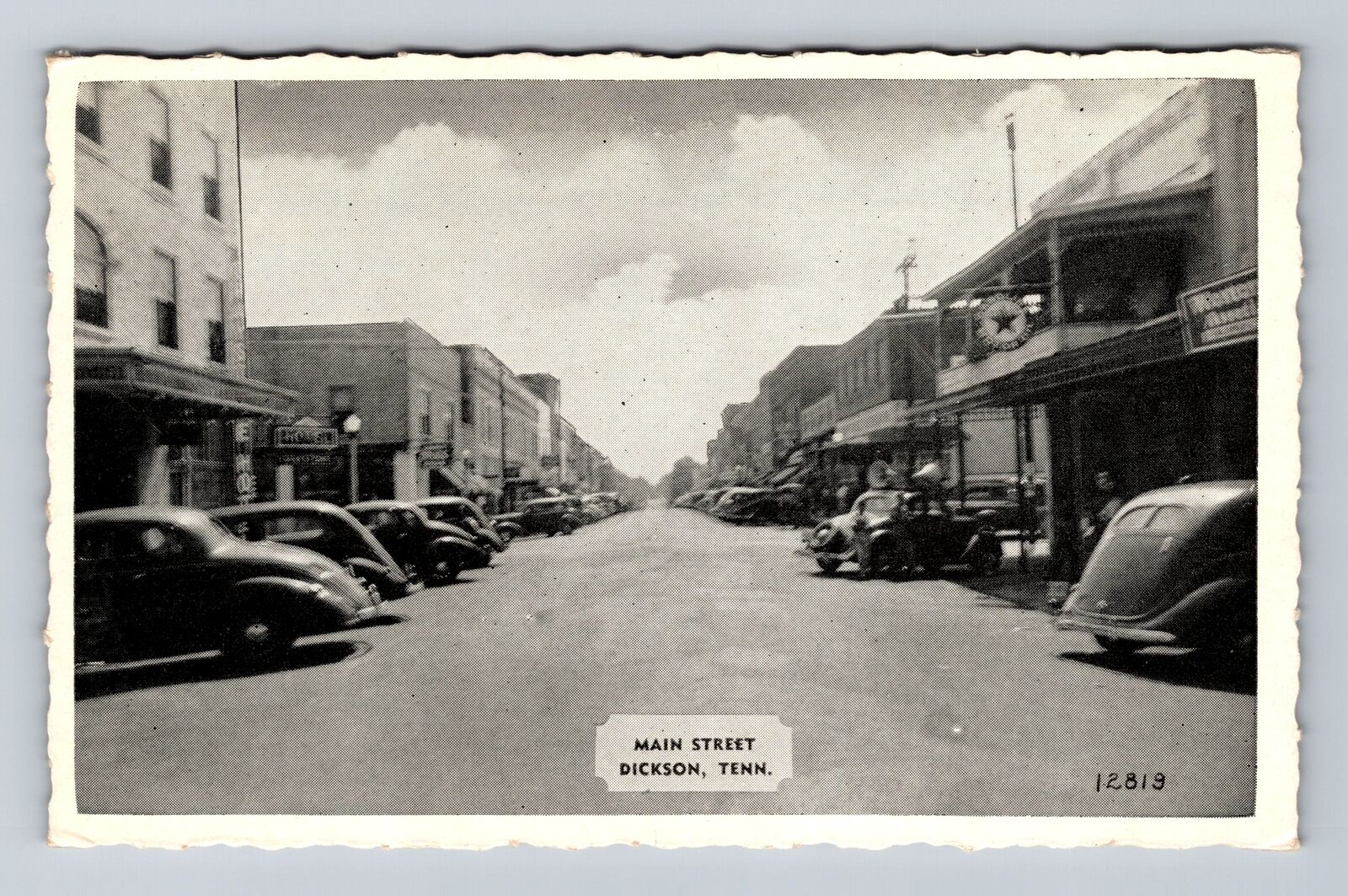Dickson TN-Tennessee, Main Street, Advertising, Antique, Vintage Postcard