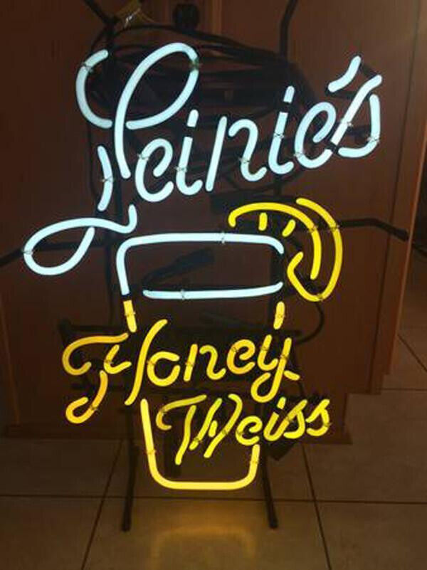 Leinie's Honey Weiss Leinenkugel's Neon Sign 19x15 Bar Restaurant Wall Decor