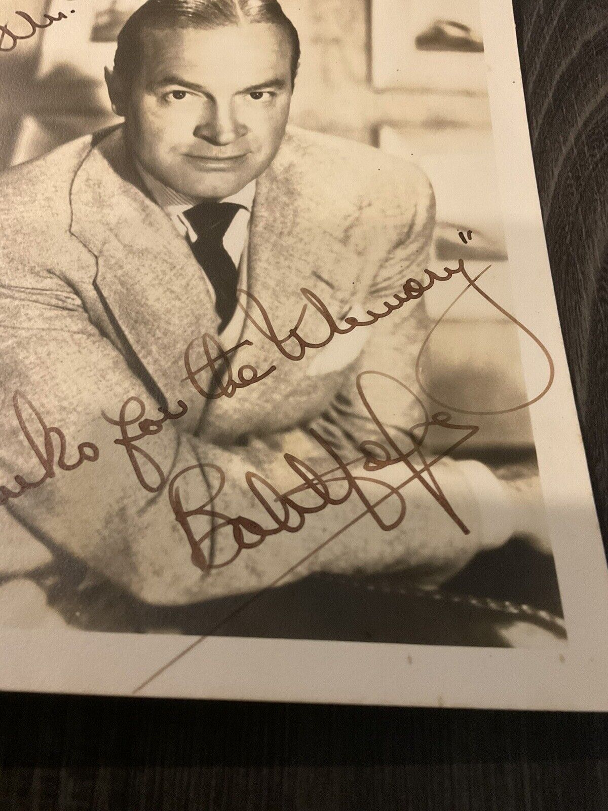 BOB HOPE hand Signed ✍️ 5x7 Original Photo/ Absolutely A Perfect INK SIGNATURE 