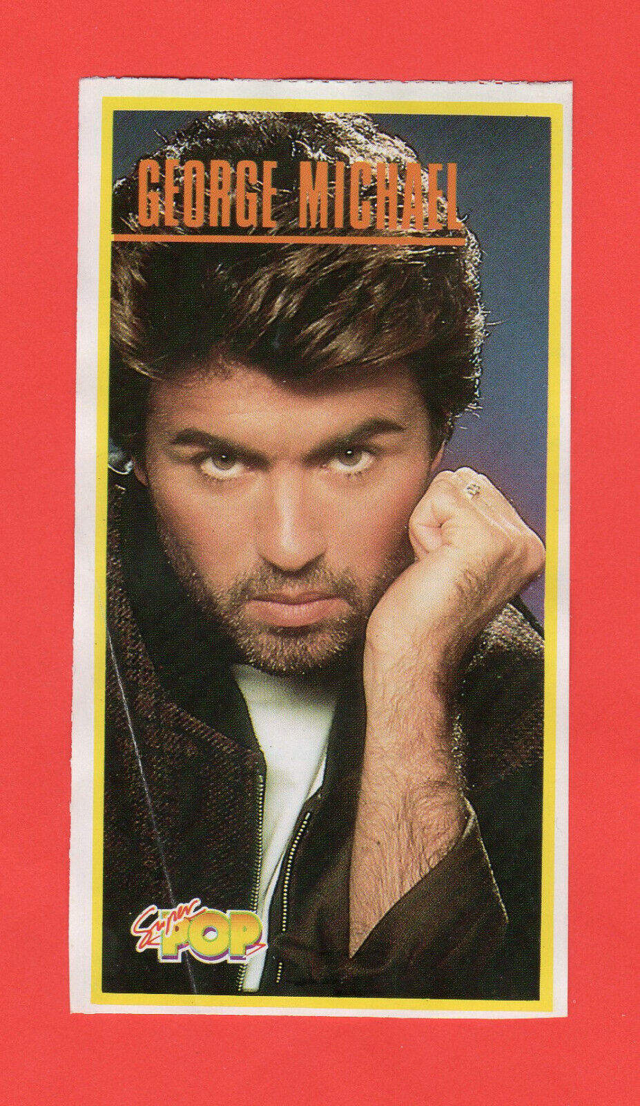George Michael 1987 Super Pop Spanish Card Super Rare