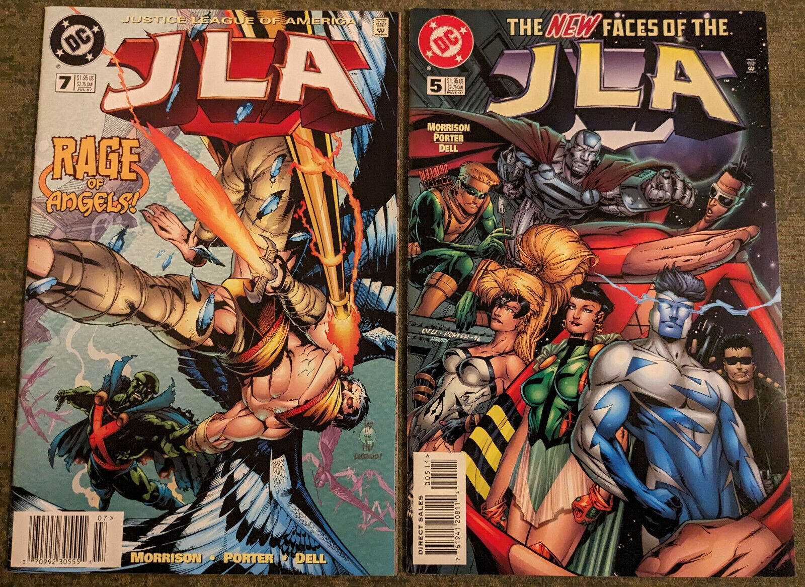 Lot of JLA #5 & #7  - 2 comic books - DC - 1997