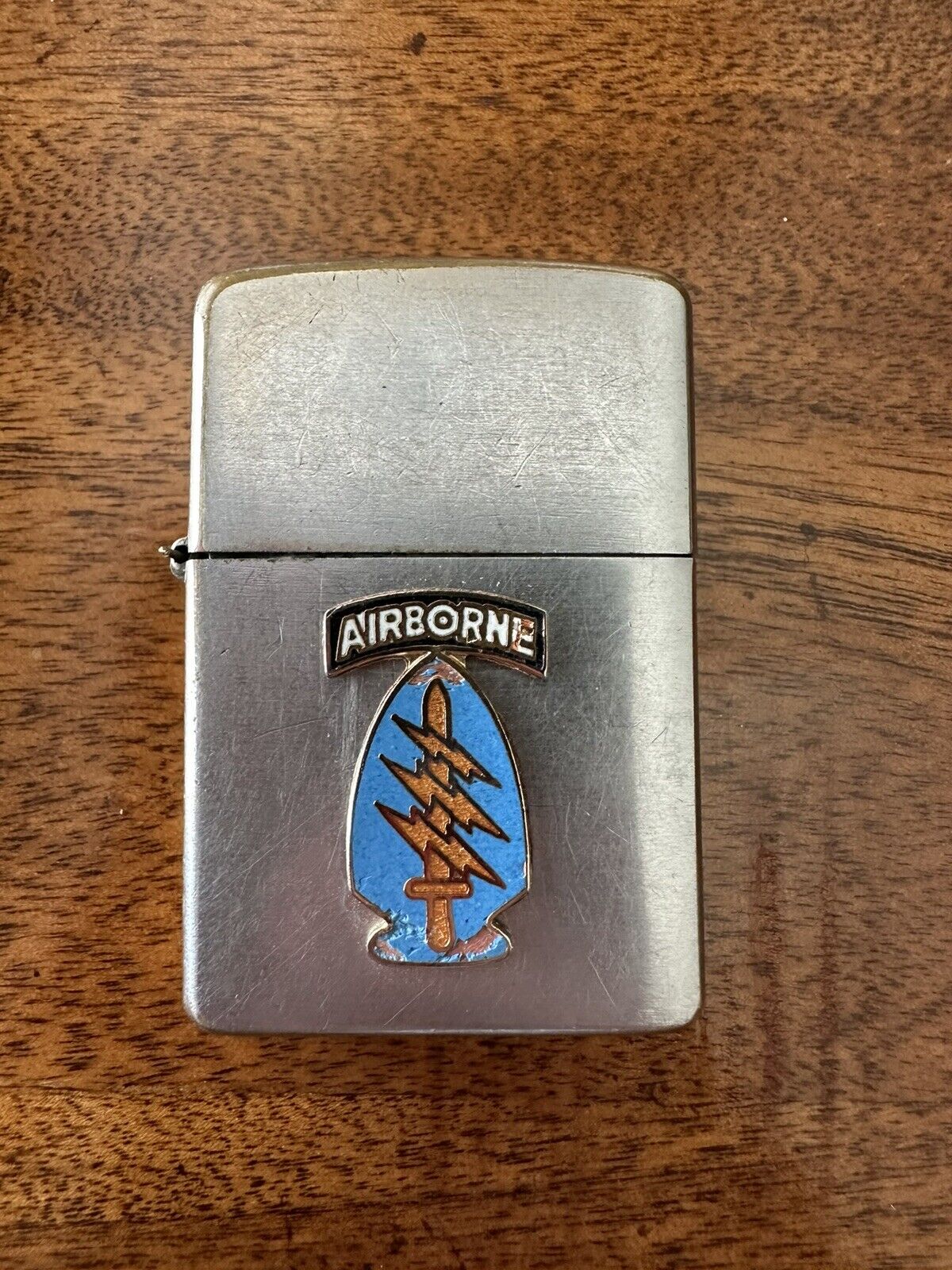 Authentic Vietnam Era Airborne Insignia Zippo Lighter