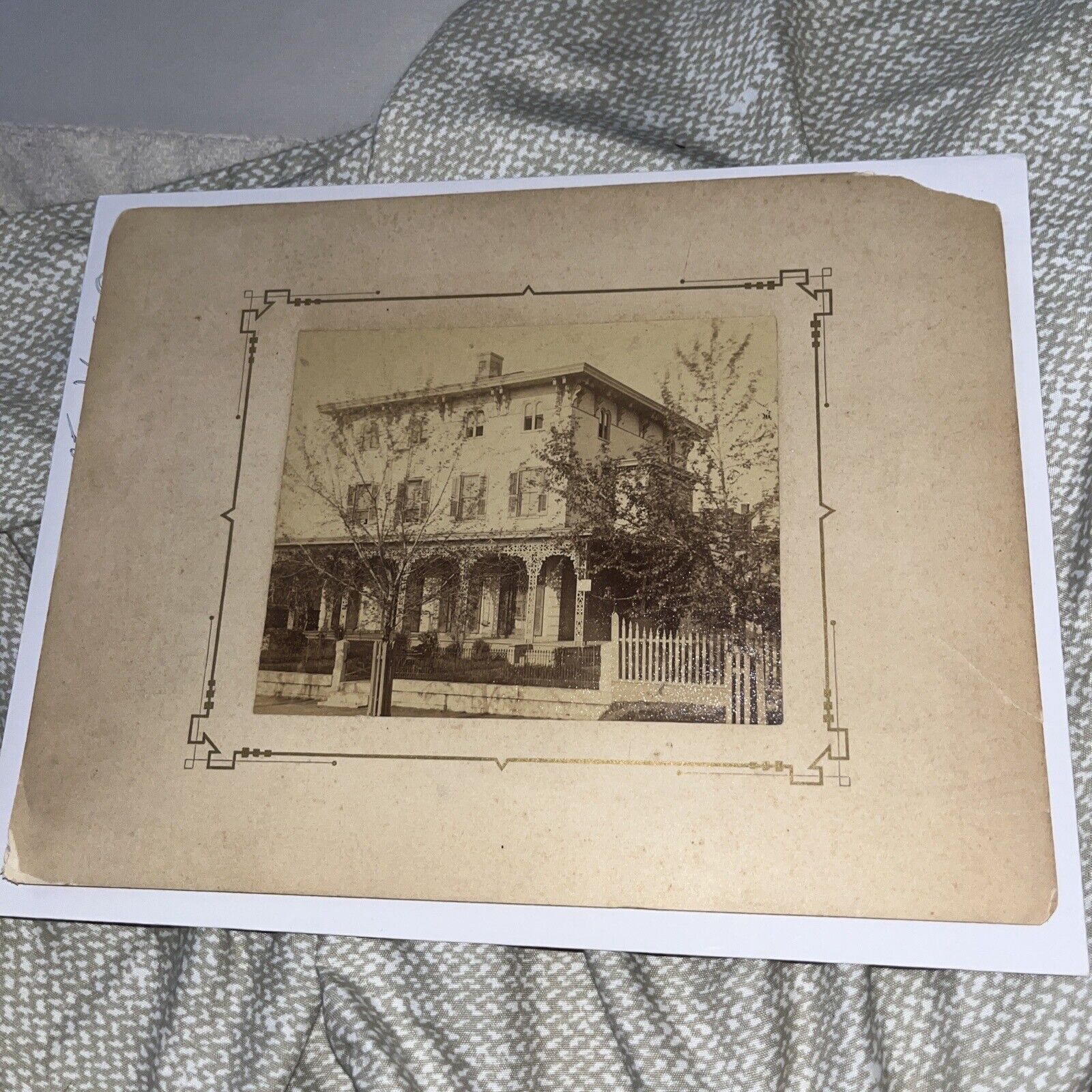 Antique Photo PA Birthplace Home of Alfred Wilfred Harned National Capitol Choir