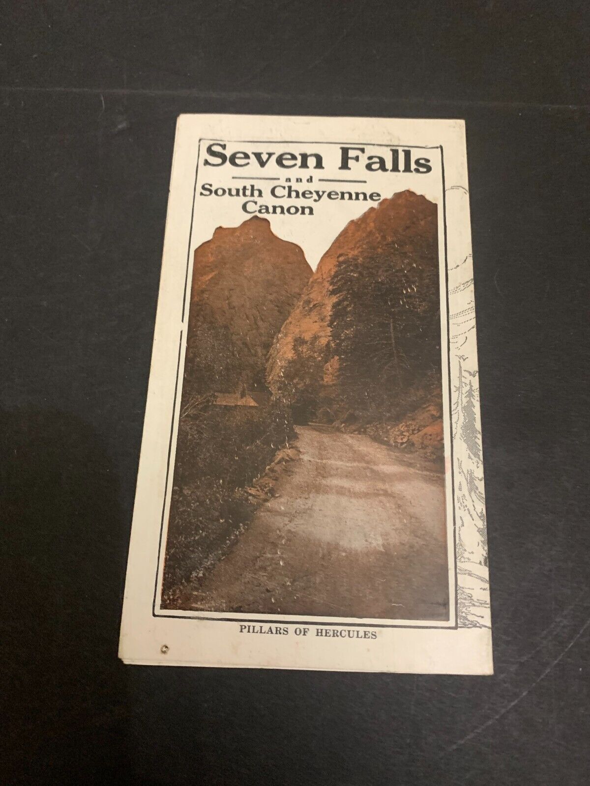 Vintage c.1930's Seven Falls and South Cheyenne Canyon Colorado Travel Brochure