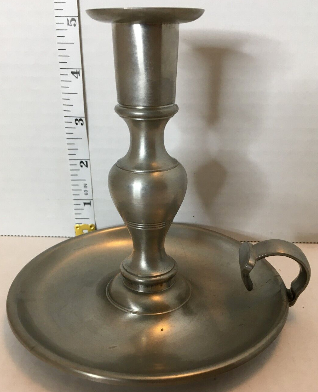 The Metropolitan Museum of Art Pewter Candleholder Chamberstick Gorham Vintage
