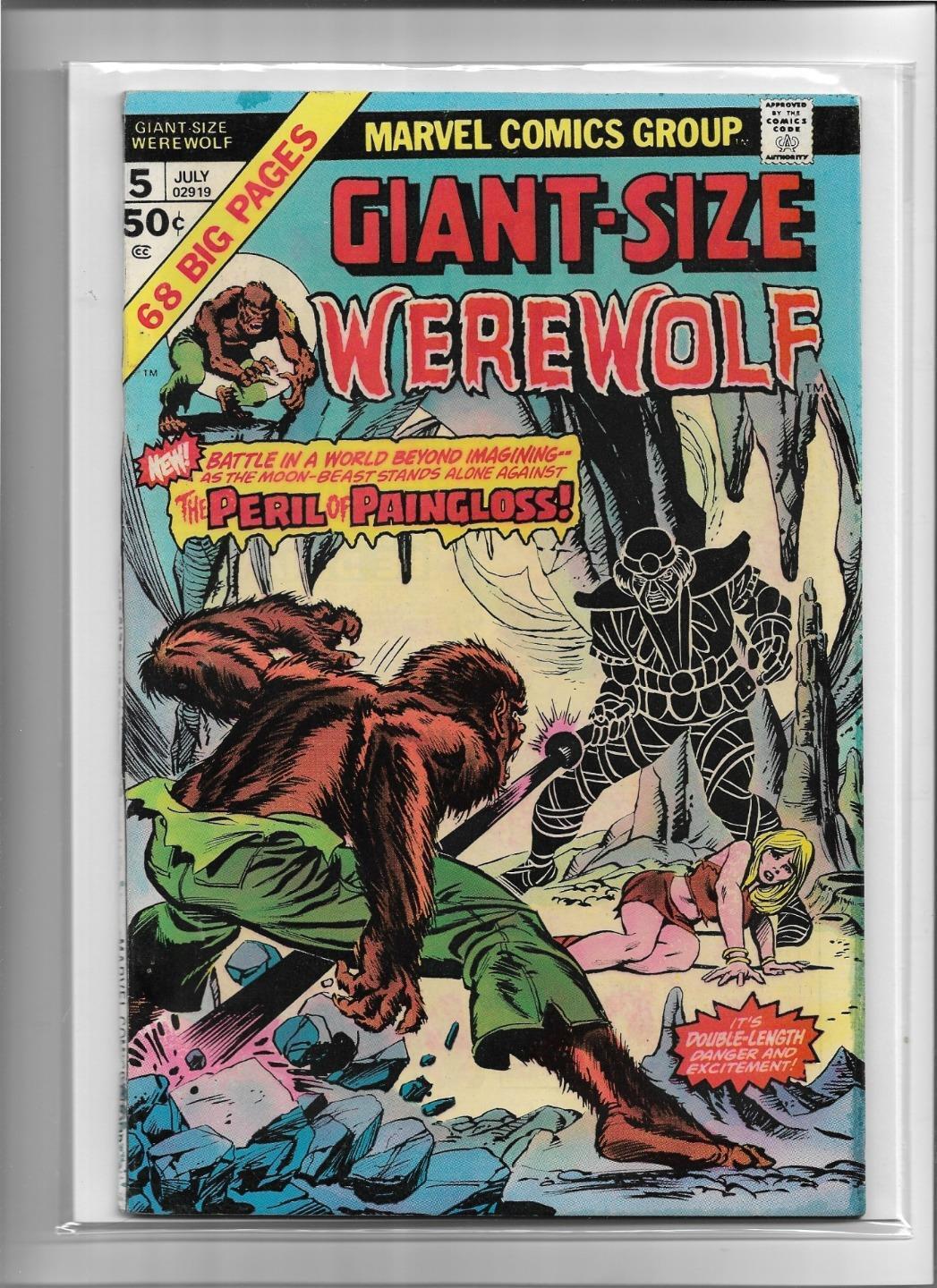 GIANT-SIZE WEREWOLF #5 1975 VERY GOOD- 3.5 4566 blue ink stains