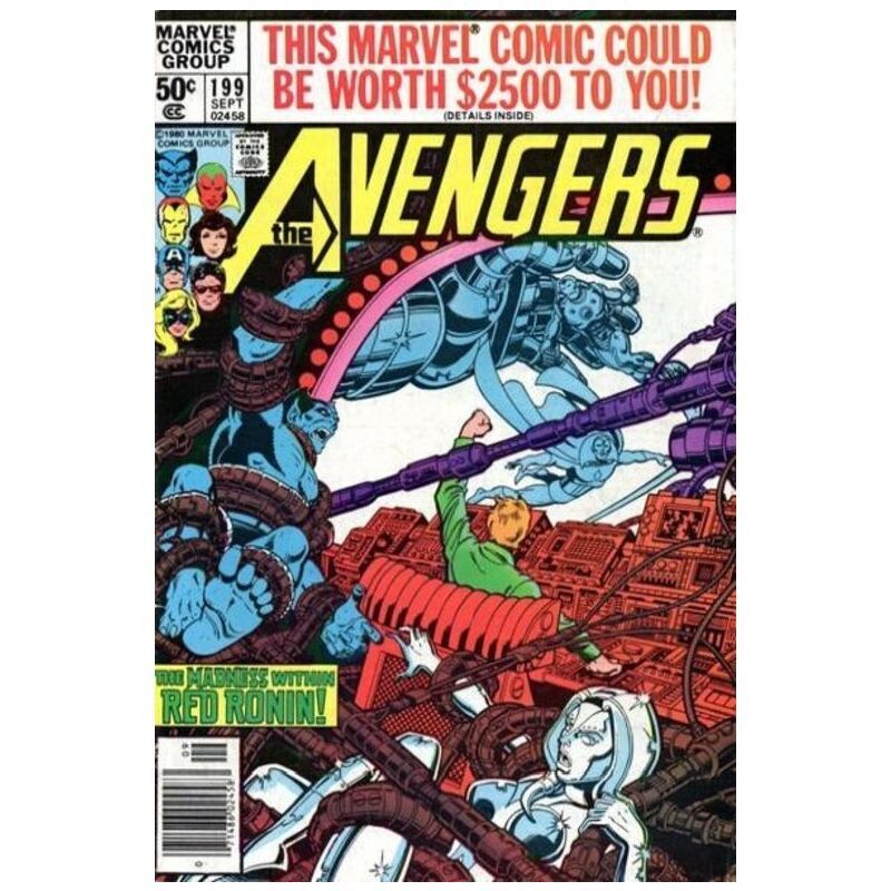 Avengers #199 Newsstand 1963 series Marvel comics Fine [j|