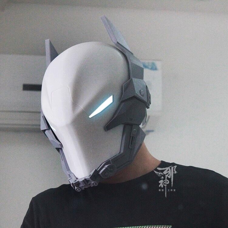 Batman Arkham Knight 3D Printing Helmet Unpainted White Wearable Cosplay Mask