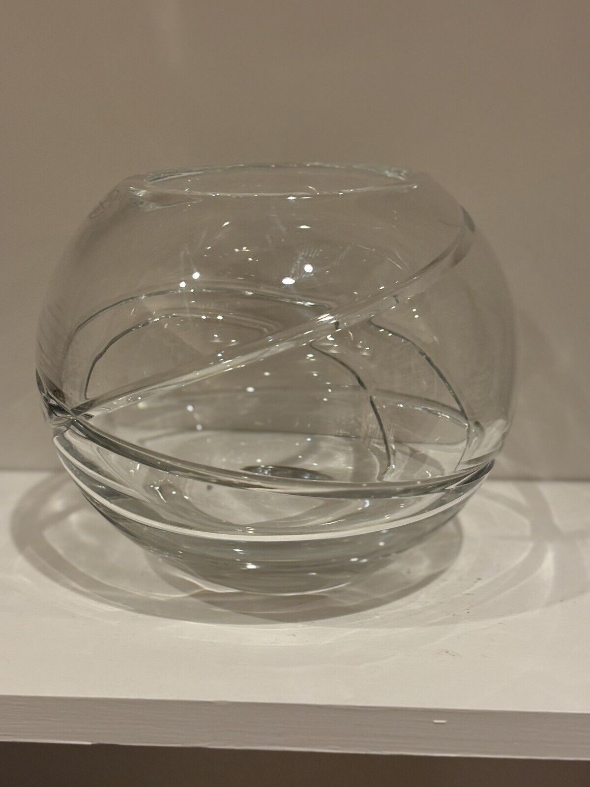 Lenox 7-inch Adorn Crystal Rose Bowl Vase