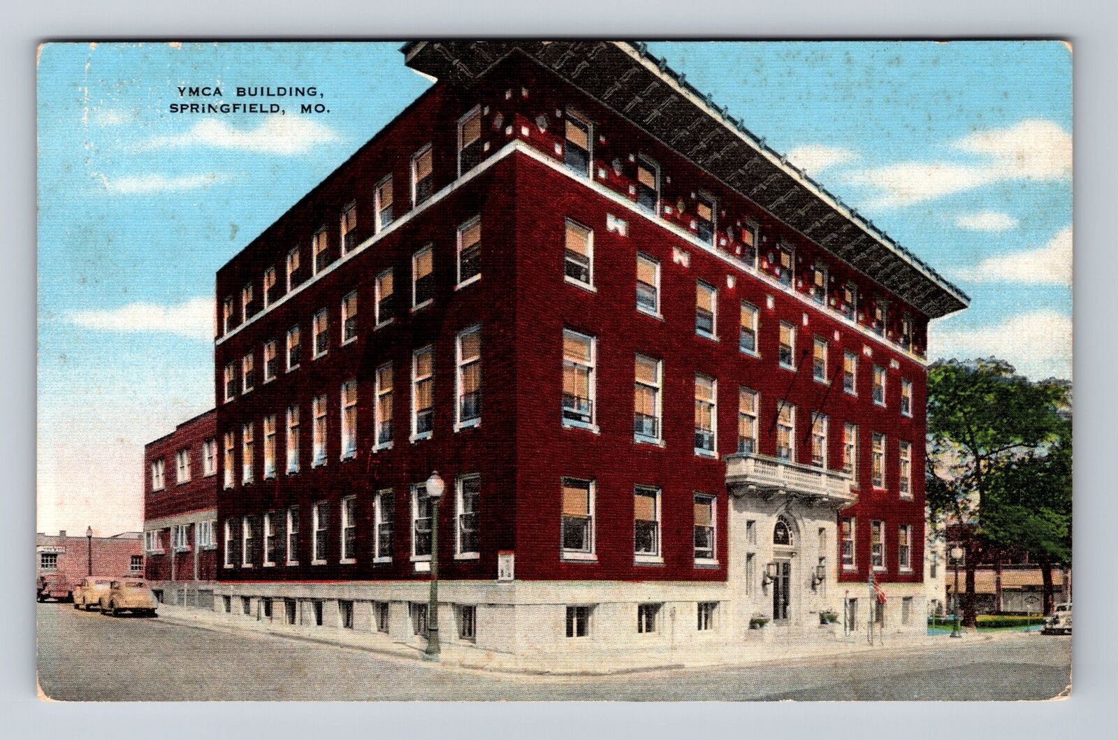 Springfield MO-Missouri, YMCA Building, Advertisement, Antique Vintage Postcard
