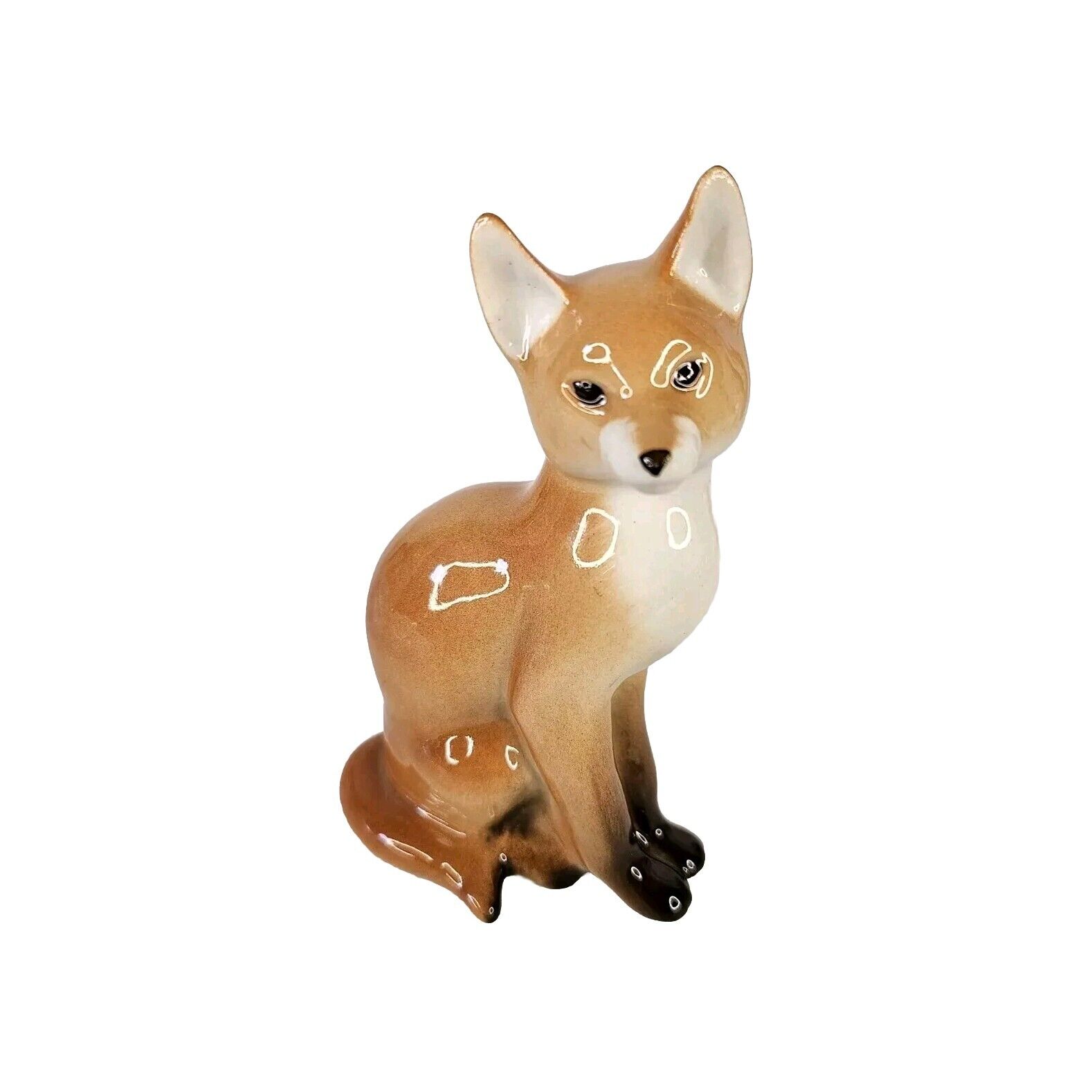 VTG Lomonosov Porcelain Fox Figurine Made in Russia NEW
