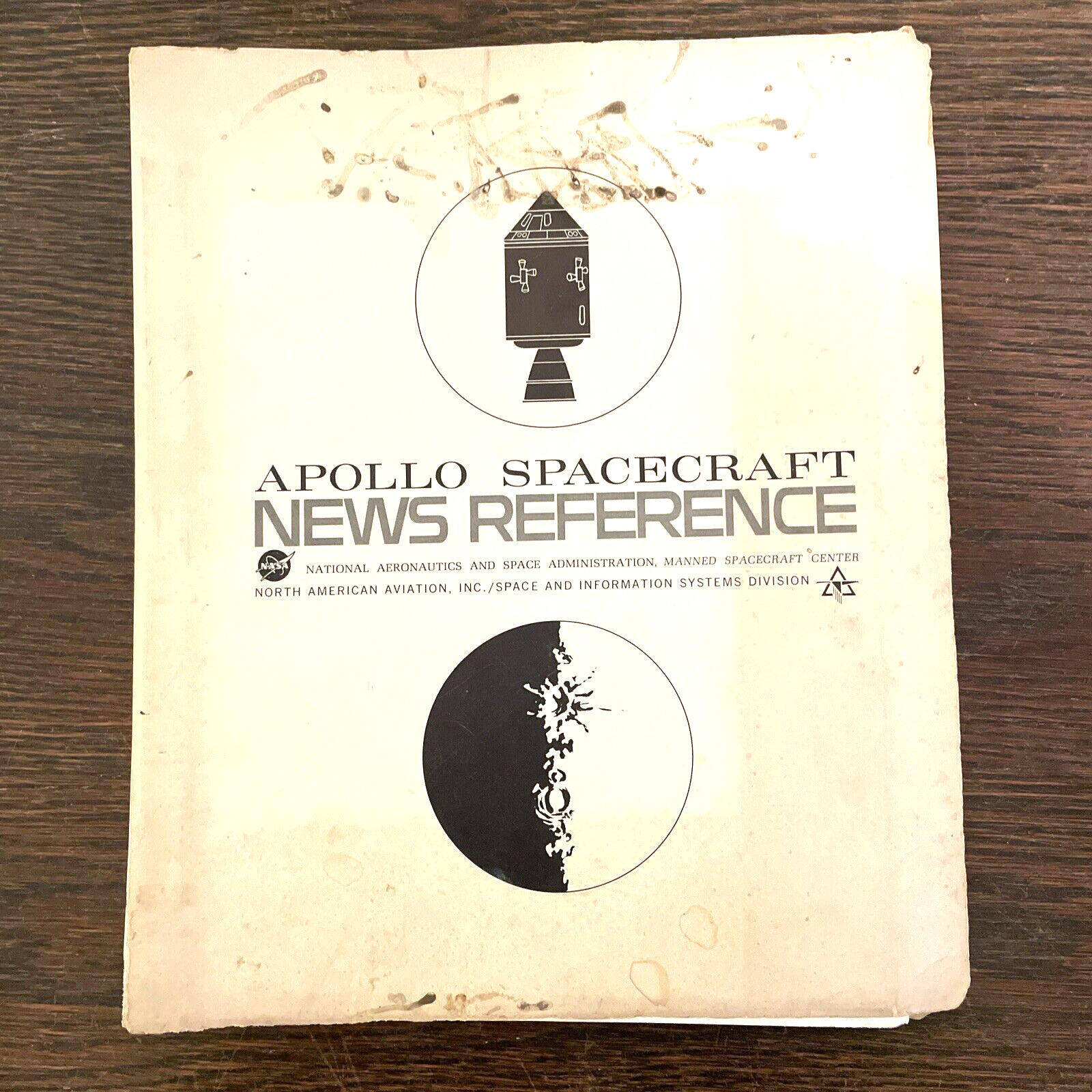 Vintage Original NASA Apollo Spacecraft News Reference, rare hard to find 