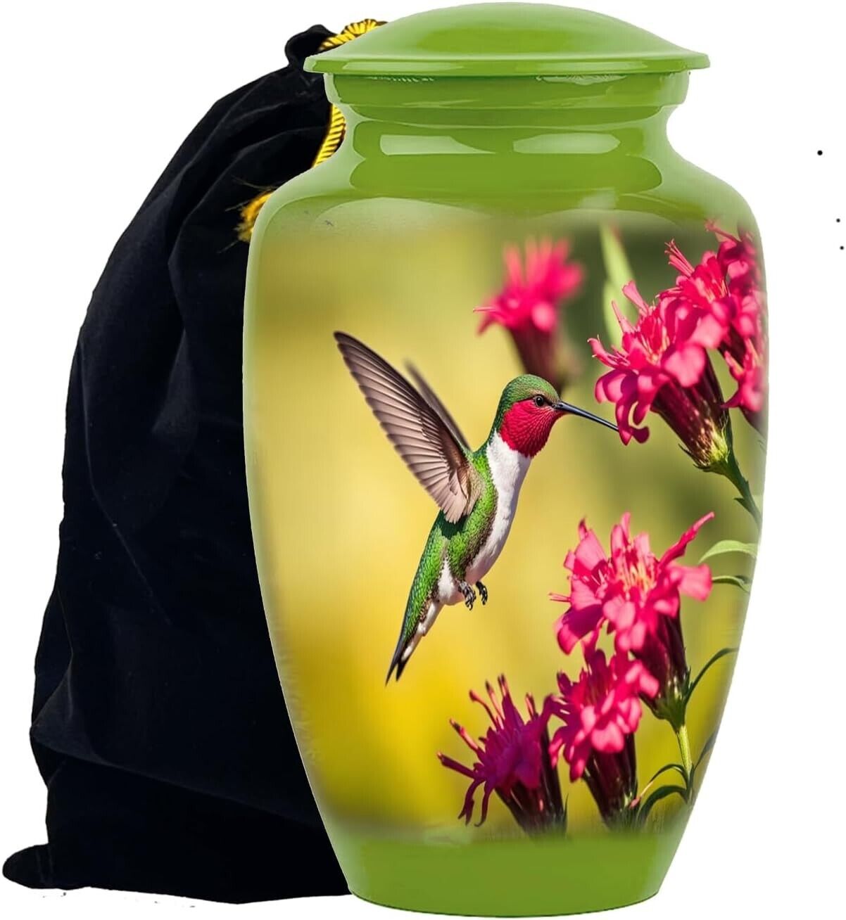 Natures Peace Hummingbird Cremation Urn, Adult large  Urns for Human Ashes Women