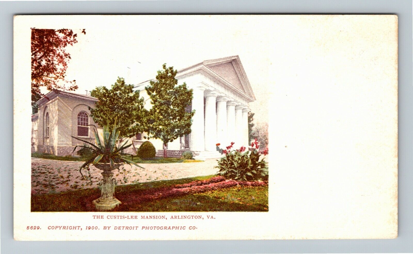 Arlington VA-Virginia, The Curtis-Lee Mansion, PMC c1900 Vintage Postcard