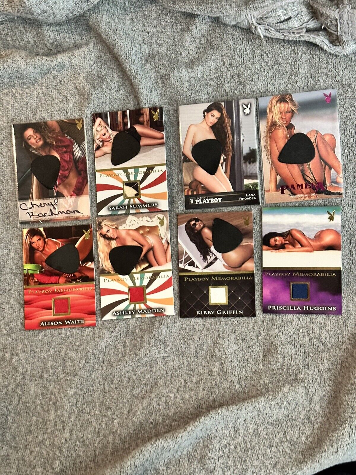 Playboy Auto Memorabilia Card Lot Pamela Anderson Lana Rhoades Huggins Summers