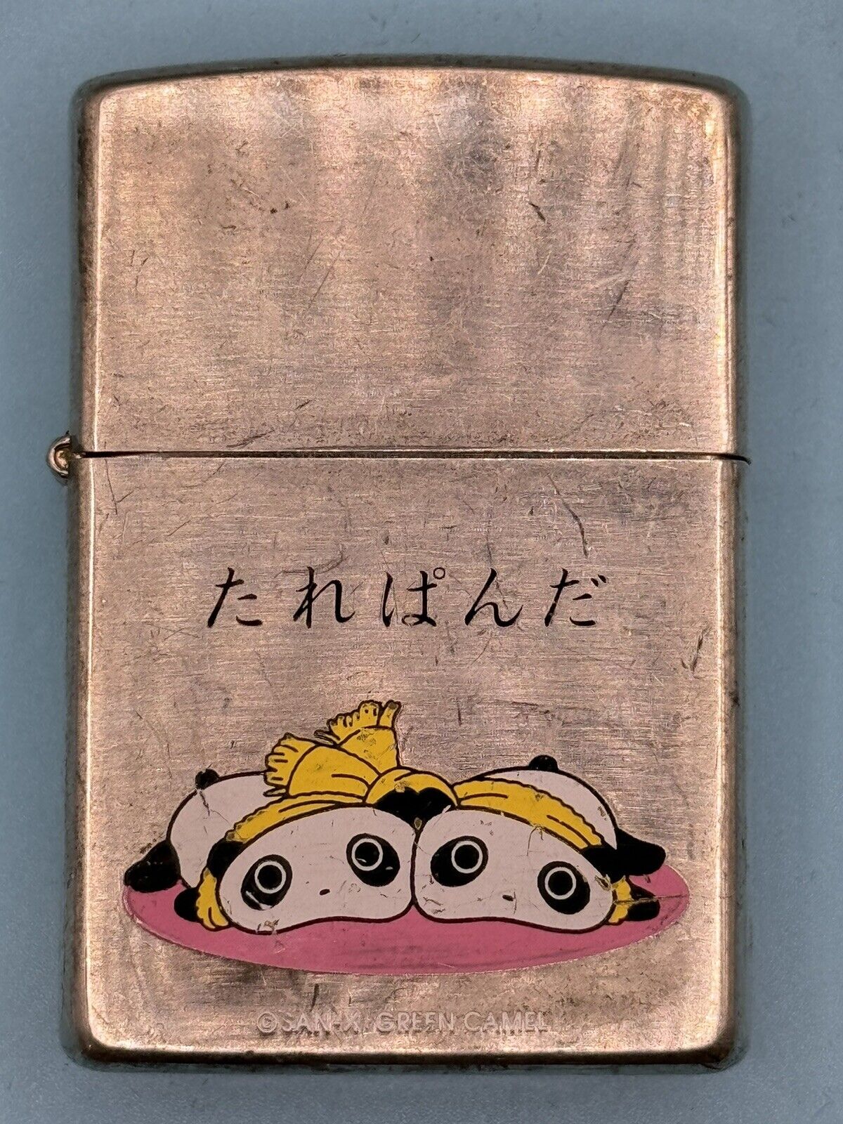 Vintage 1999 Japanese Panda Anime Japan Chrome Zippo Lighter