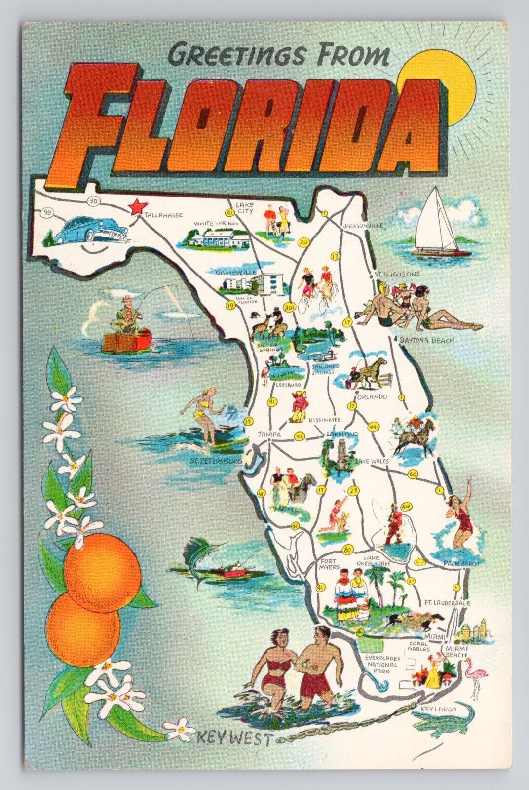 Postcard Greetings From Florida
