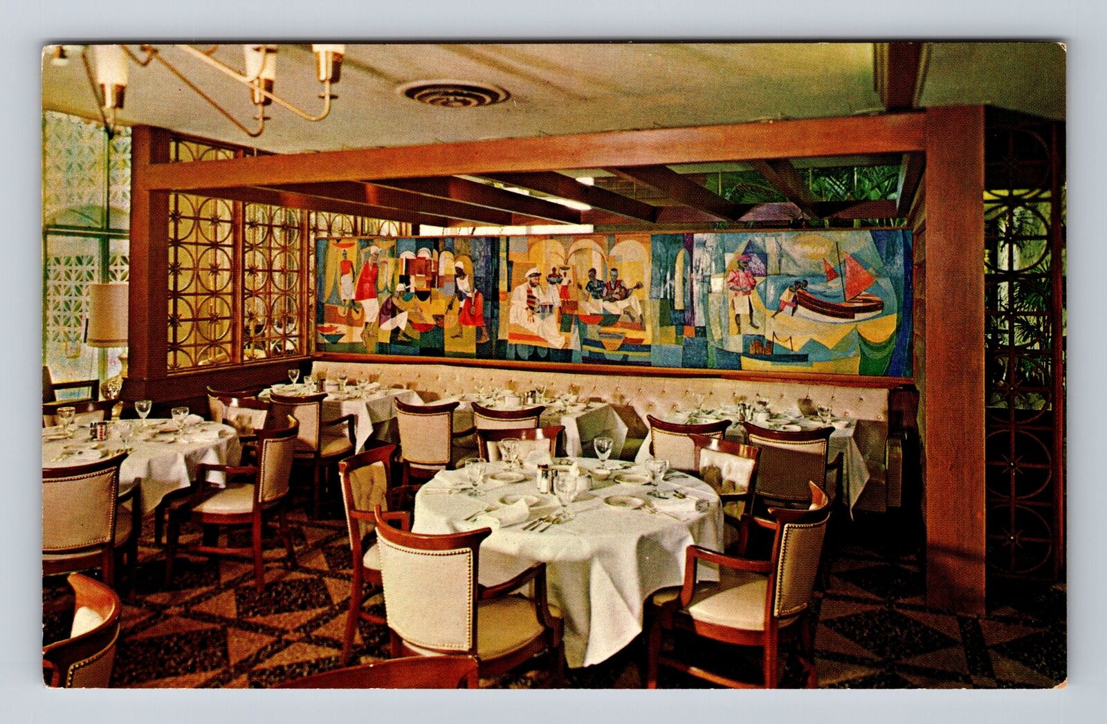 Clearwater FL-Florida, Heilman's Beachcomber Restaurant Antique Vintage Postcard