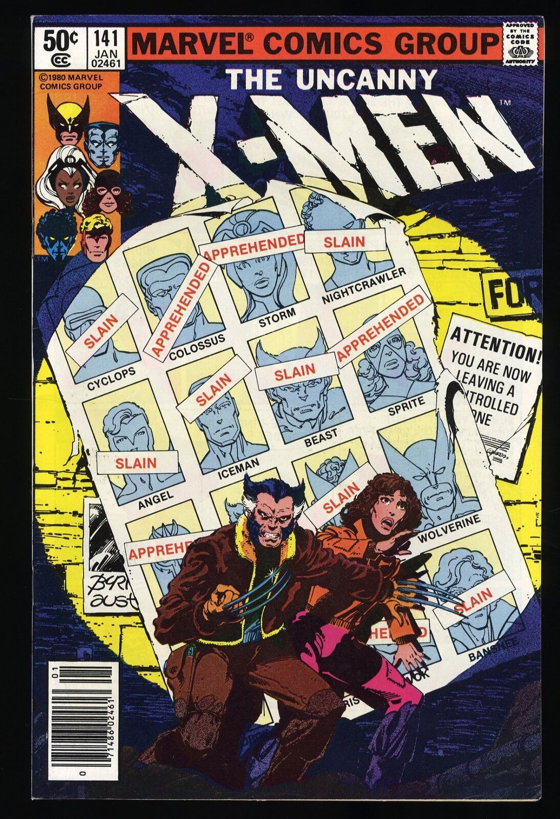 X-Men #141 VF- 7.5 Newsstand Variant Days of Future Past Marvel 1981