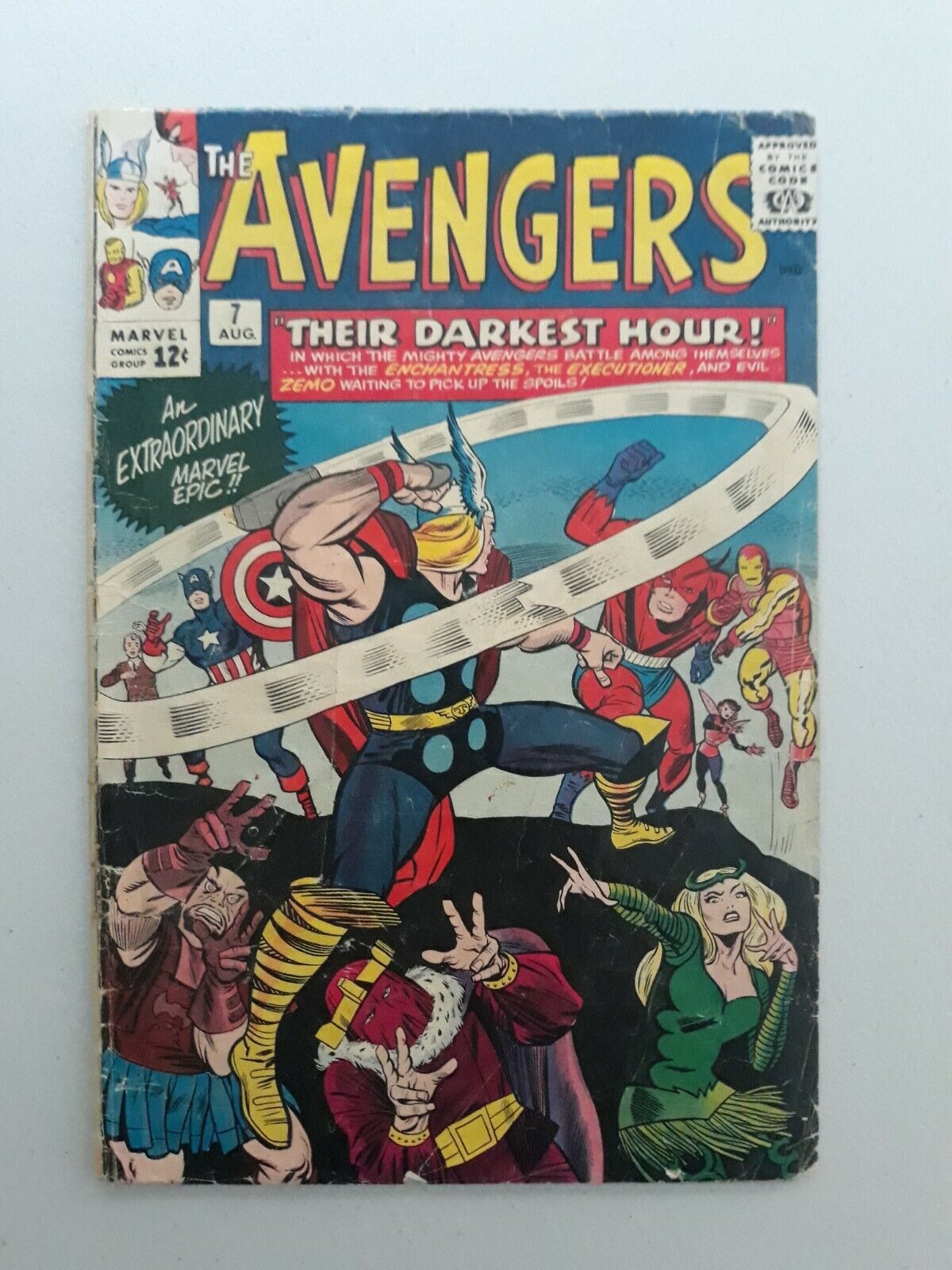 Avengers 7 Marvel Comics MCU 1964, Jack Kirby 