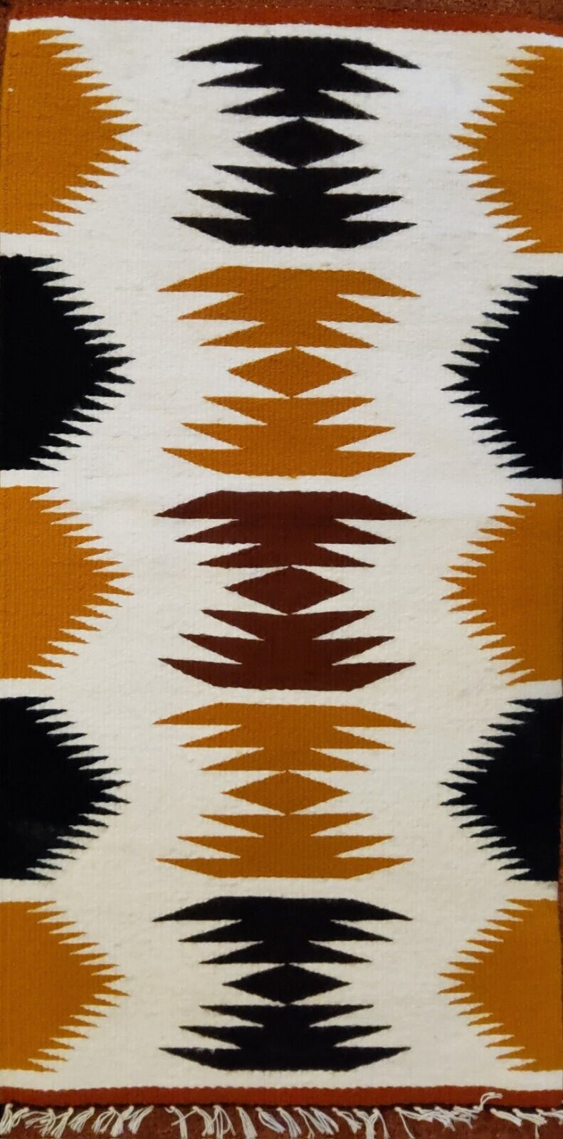 Small Navajo Wool Rug by weaver Verna Livingston of Church Rock