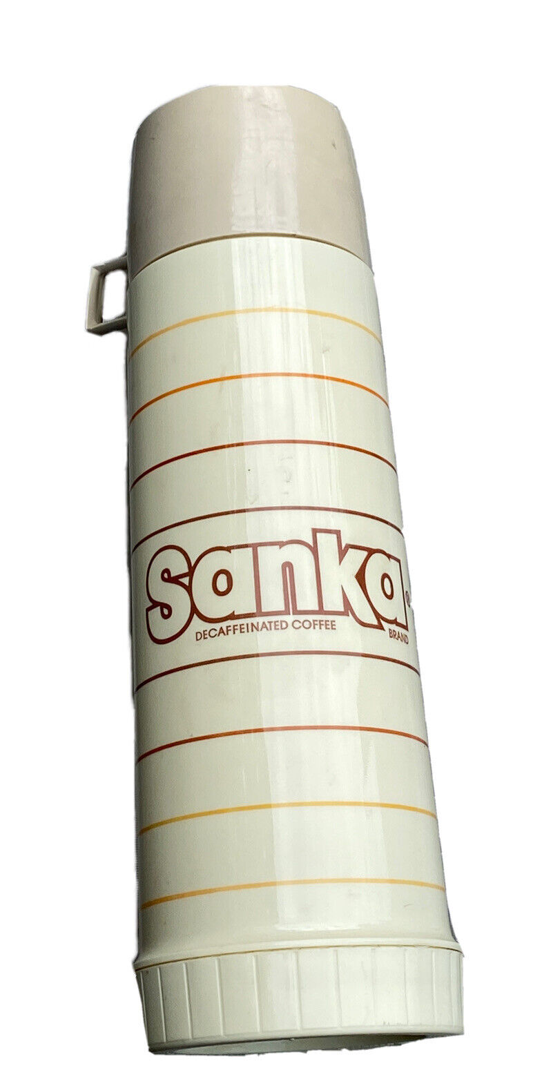 Vintage Sanka Thermos, With Vacuum Glass Insert, Great Condition-Retro