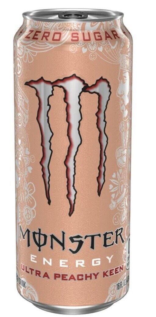 Monster Energy Ultra Peachy Keen Drink 16 oz Per Can (12 Pack)