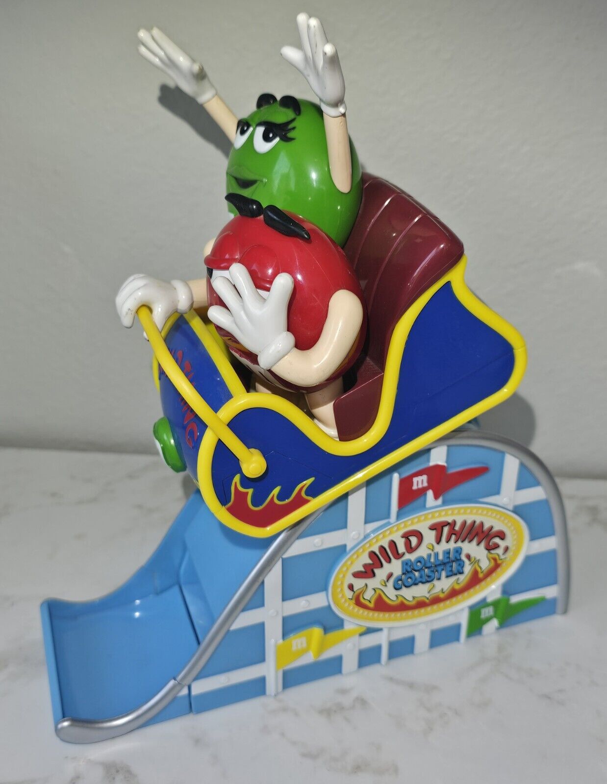 M & M\'s Wild Thing Roller Coaster Dispenser Complete  FAST SHIPPING