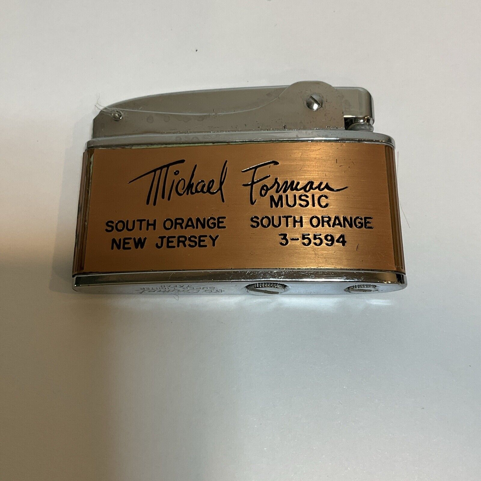 Rare Vintage Coronet Super Lighter Advertising Michael Forman Music Japan Nice