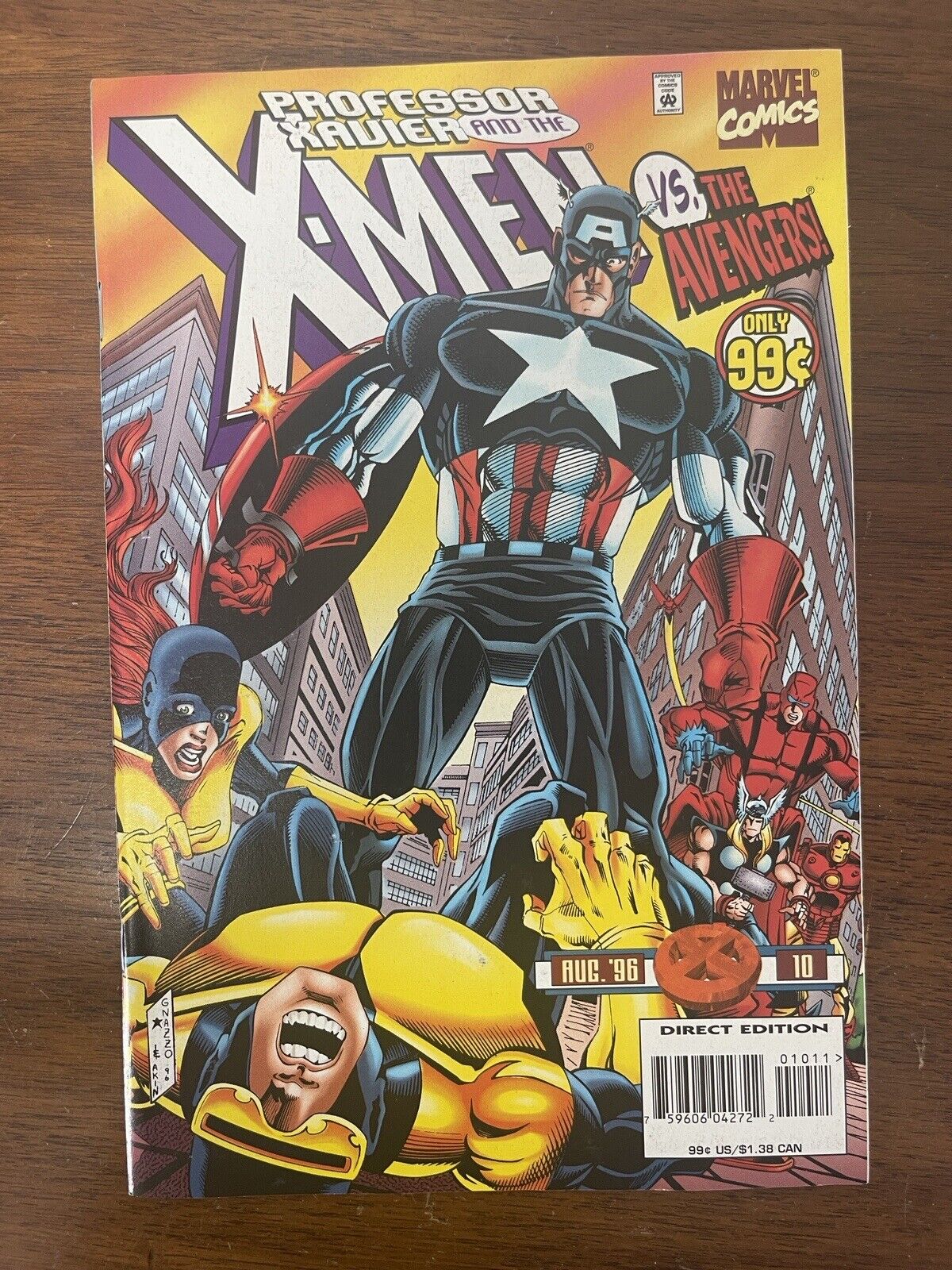 Professor Xavier and the X-Men Vs The Avengers #10 Marvel Comics Aug 1996