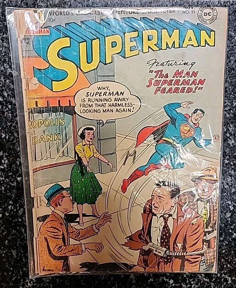 SUPERMAN #93 THE MAN SUPERMAN FEARED November 1954 Golden Age (1st Series 1939)