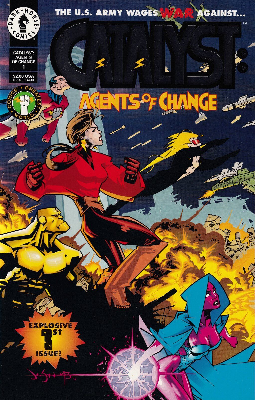 Catalyst Agents of Change #1 Direct Edition Cover (1994) Dark Horse Comics