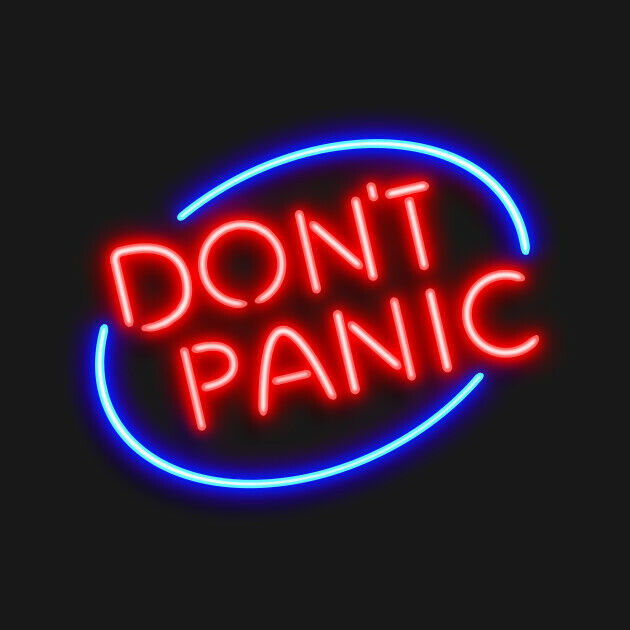 New Don't Panic Neon Light Sign 17