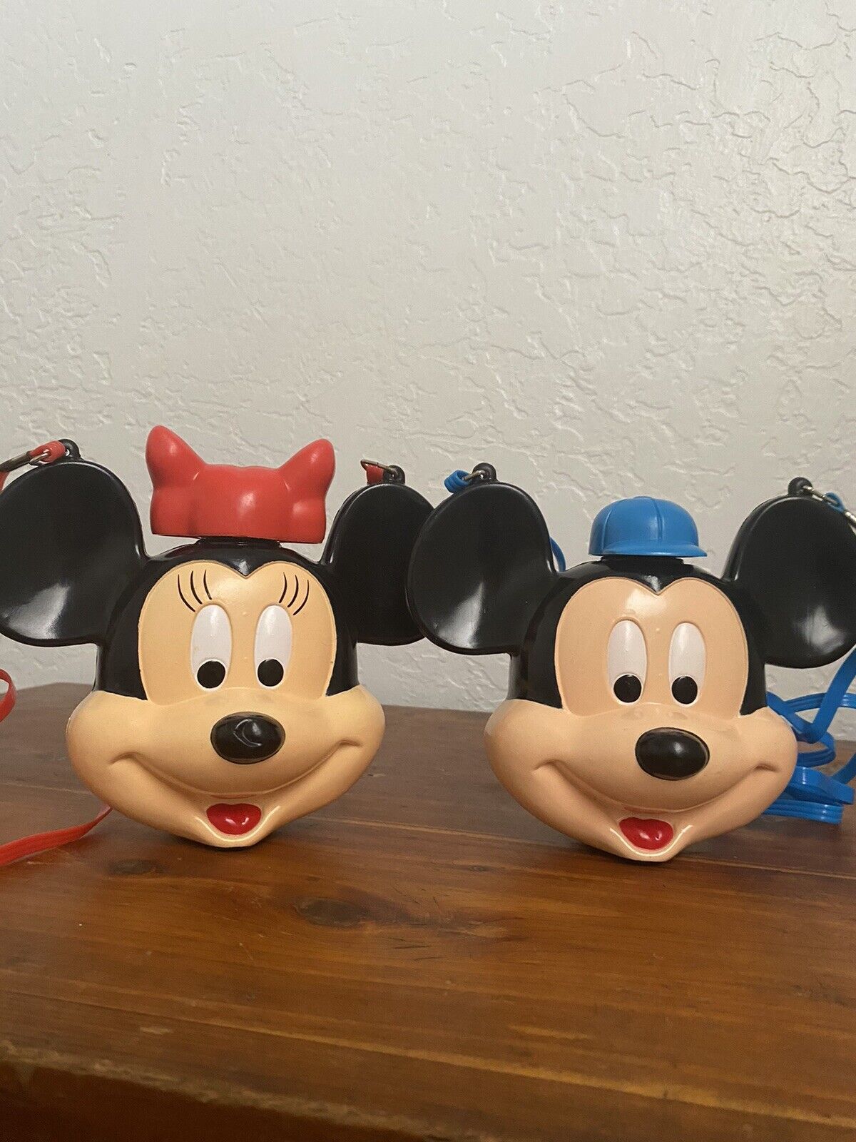 Vintage Walt Disney Mickey & Minnie Mickey's Stuff Canteens Water Bottles Rare