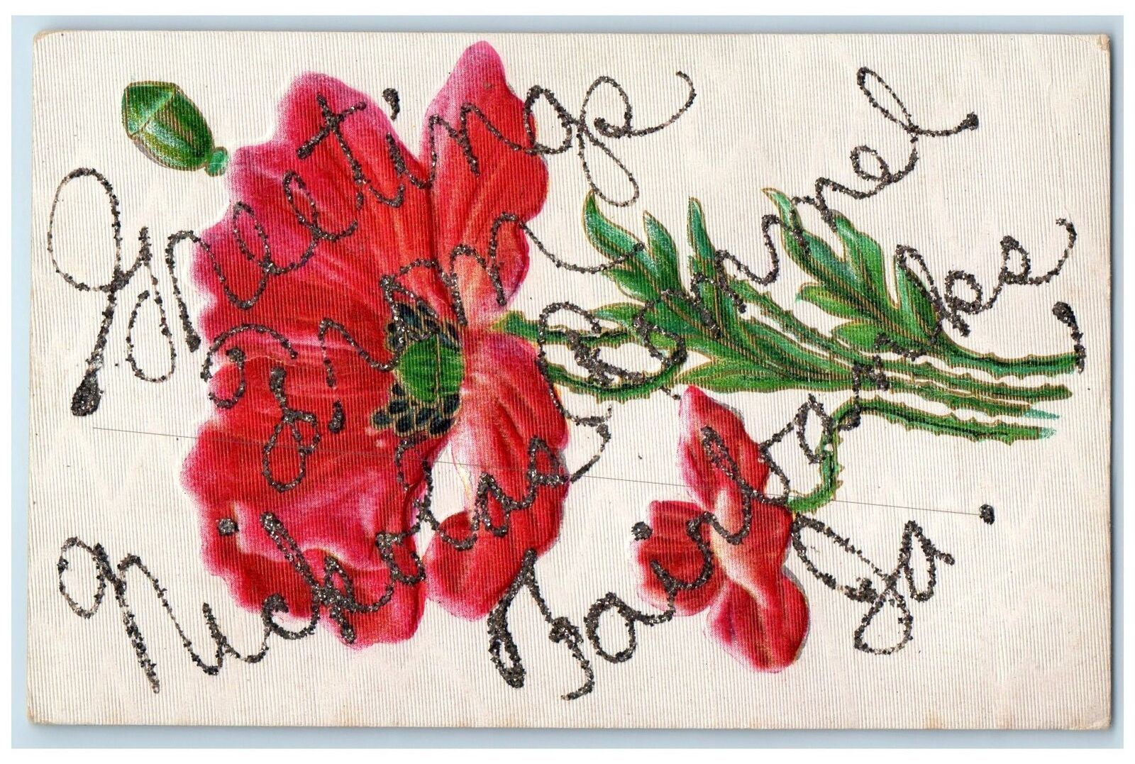 c1920's Greetings From Nickolas Rommel Fairbanks Iowa Correspondence Postcard