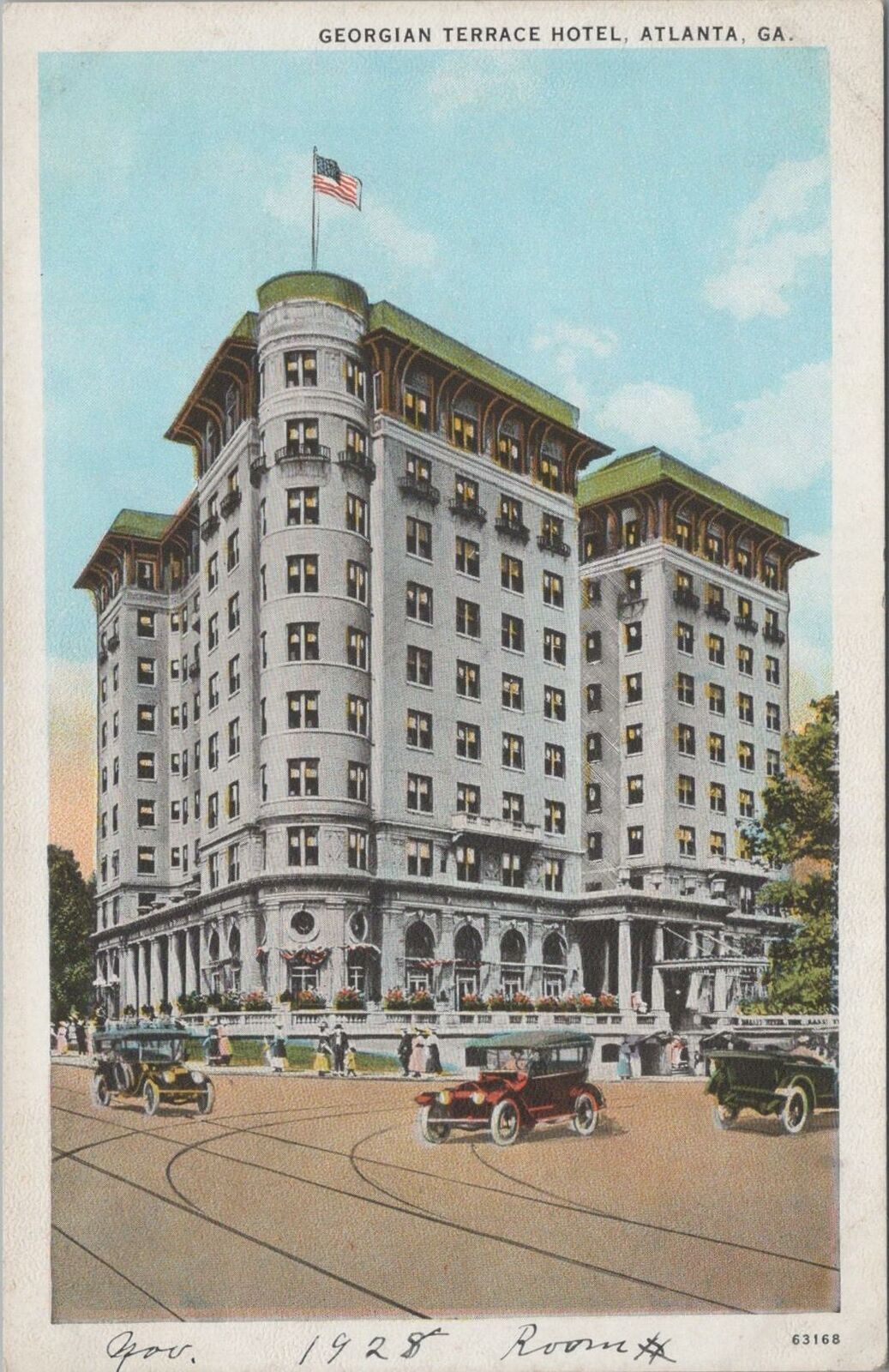 Postcard Georgian Terrace Hotel Atlanta GA Georgia 