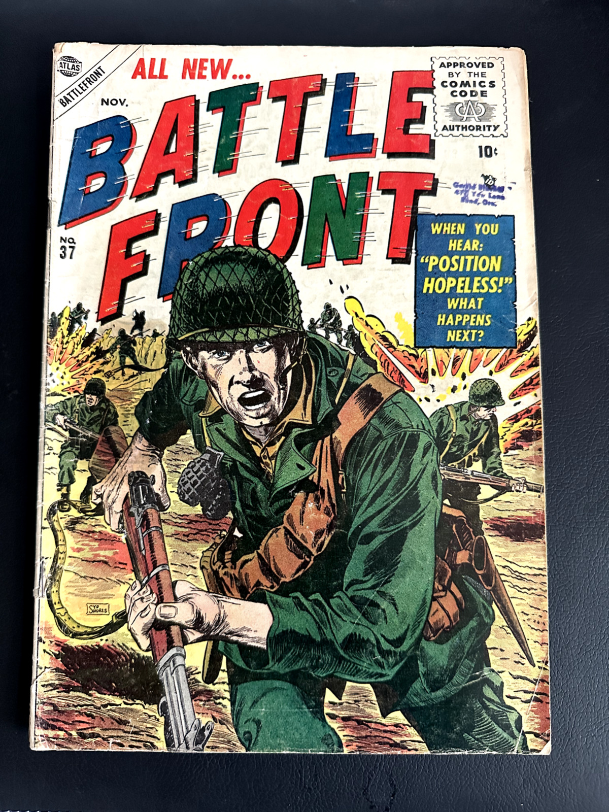 Battle Front #37 (1955) Atlas War GD+