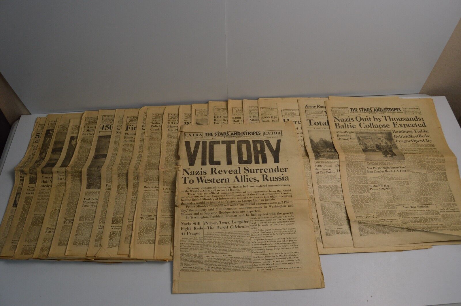 21 Vintage The Stars and Stripes Newspaper Paris Edition US Armed Forces WWII