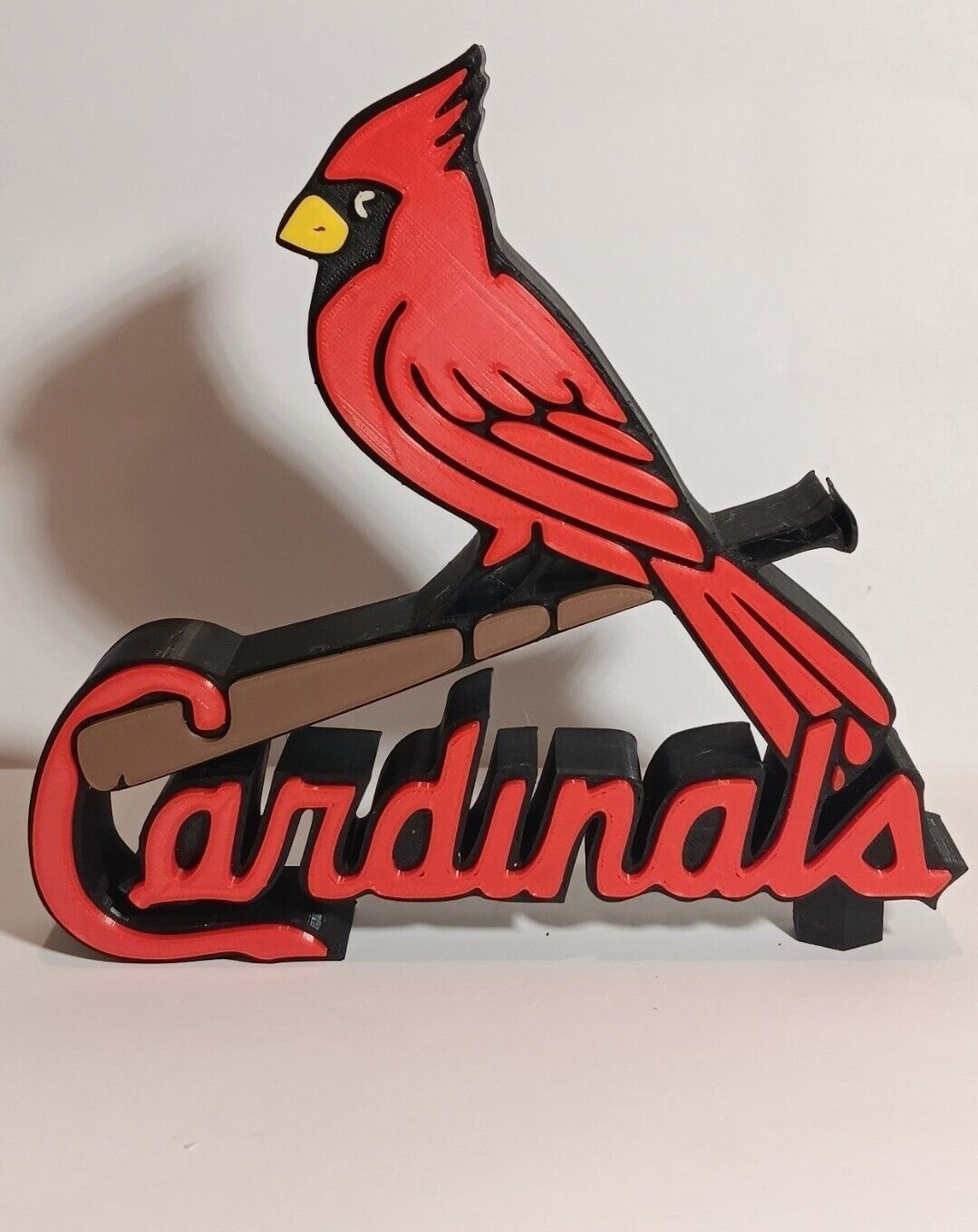 3D Printed St. Louis Cardinals Desktop Logo Display