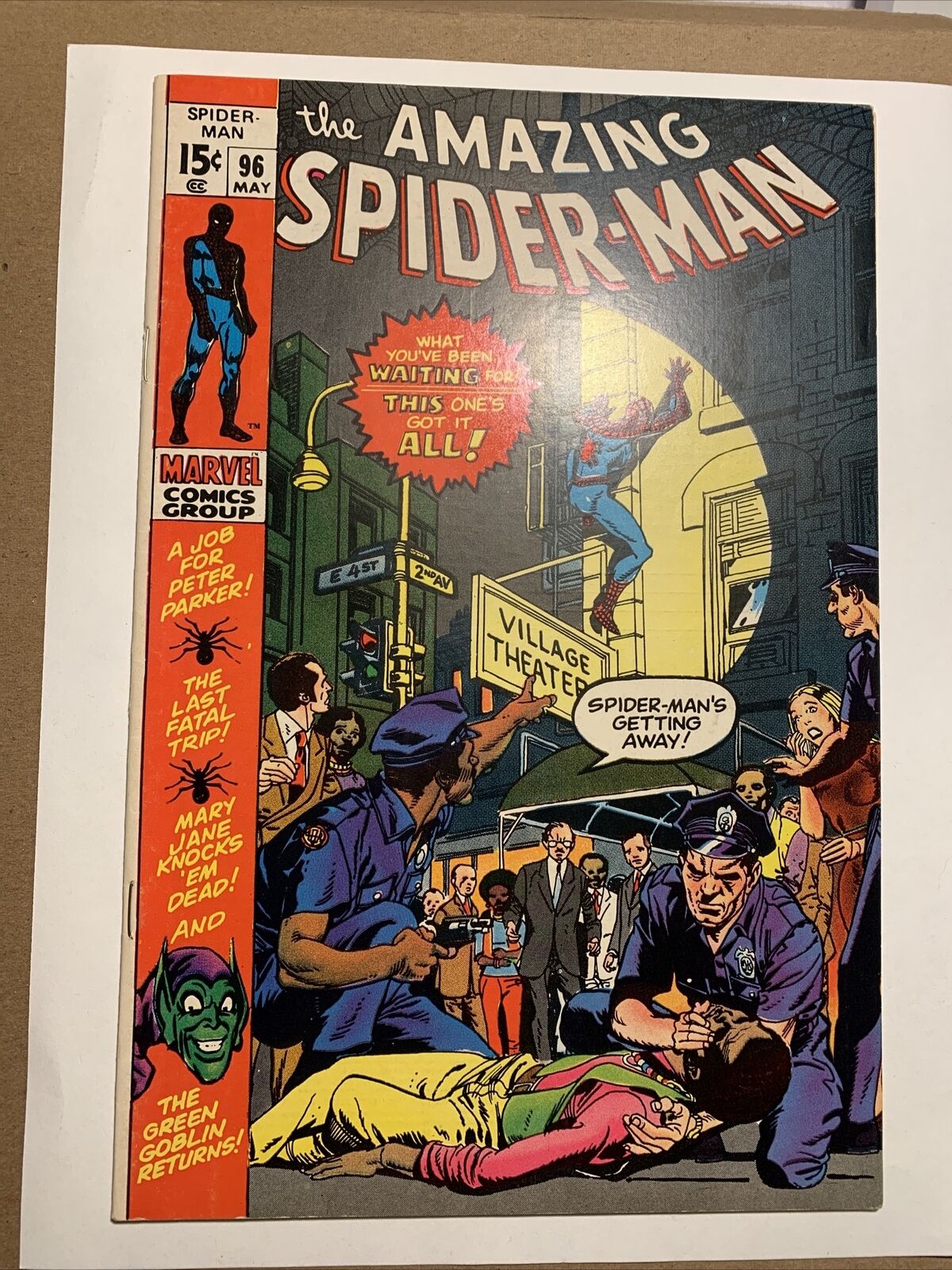 Amazing Spider-Man 96 Marvel VF/NM 9.0 Green Goblin Drug Issue No Comics Code