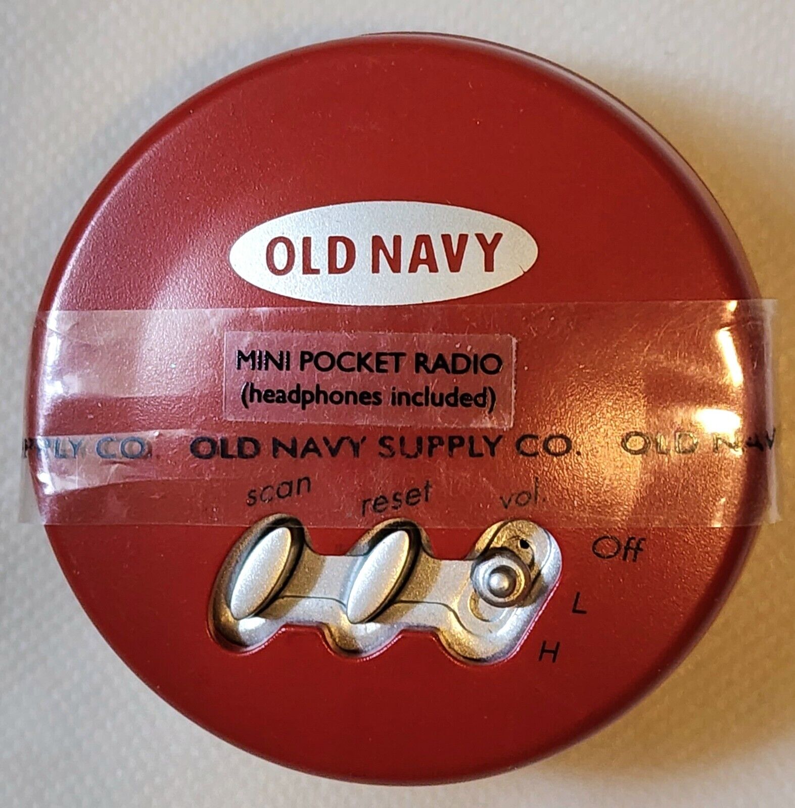 Vintage Old Navy Mini Pocket Radio NEW/Old Stock-Never Used  Sealed