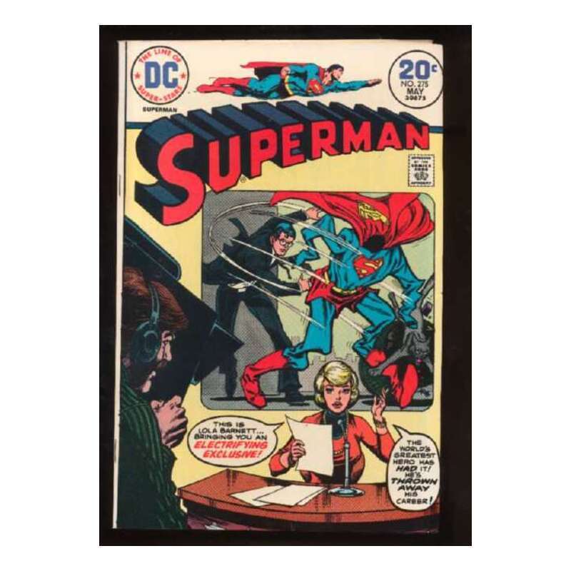Superman #275 1939 series DC comics VF minus Full description below [v%