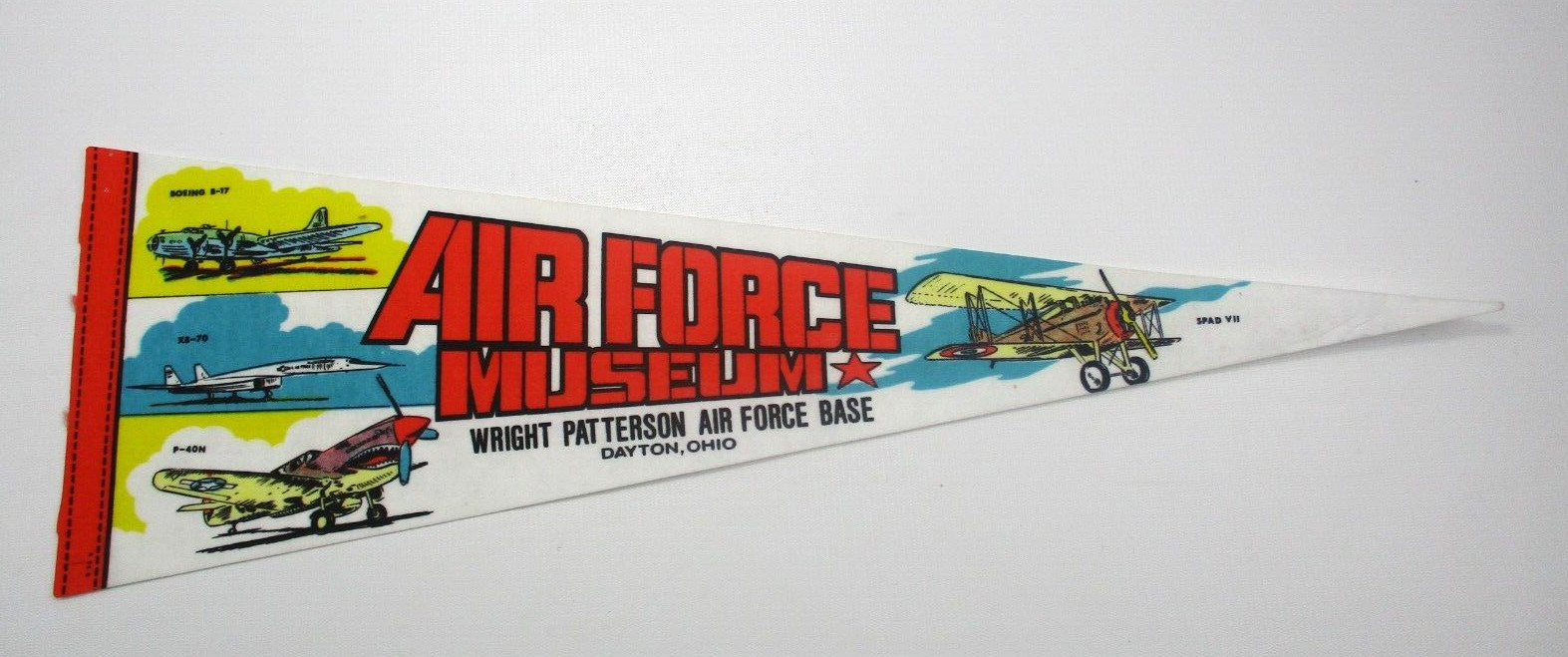 VINTAGE USAF Wright-Patterson National Air Force Museum DAYTON OH Ohio PENNANT