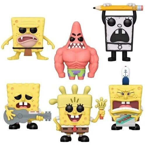 Funko Pop Spongebob Squarepants 25th Figures #1666 - 1671 (SET of 6) Pre-Order
