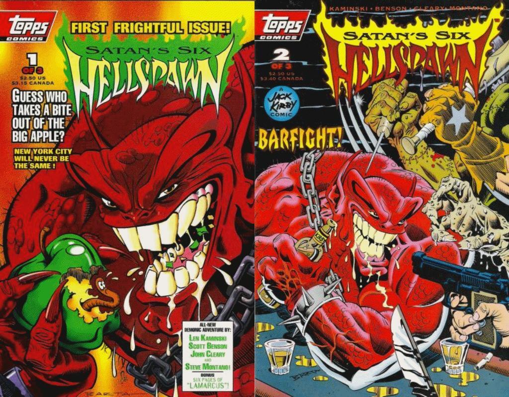 Satan's Six: Hellspawn #1-2 (1994) Topps Comics - 2 Comics