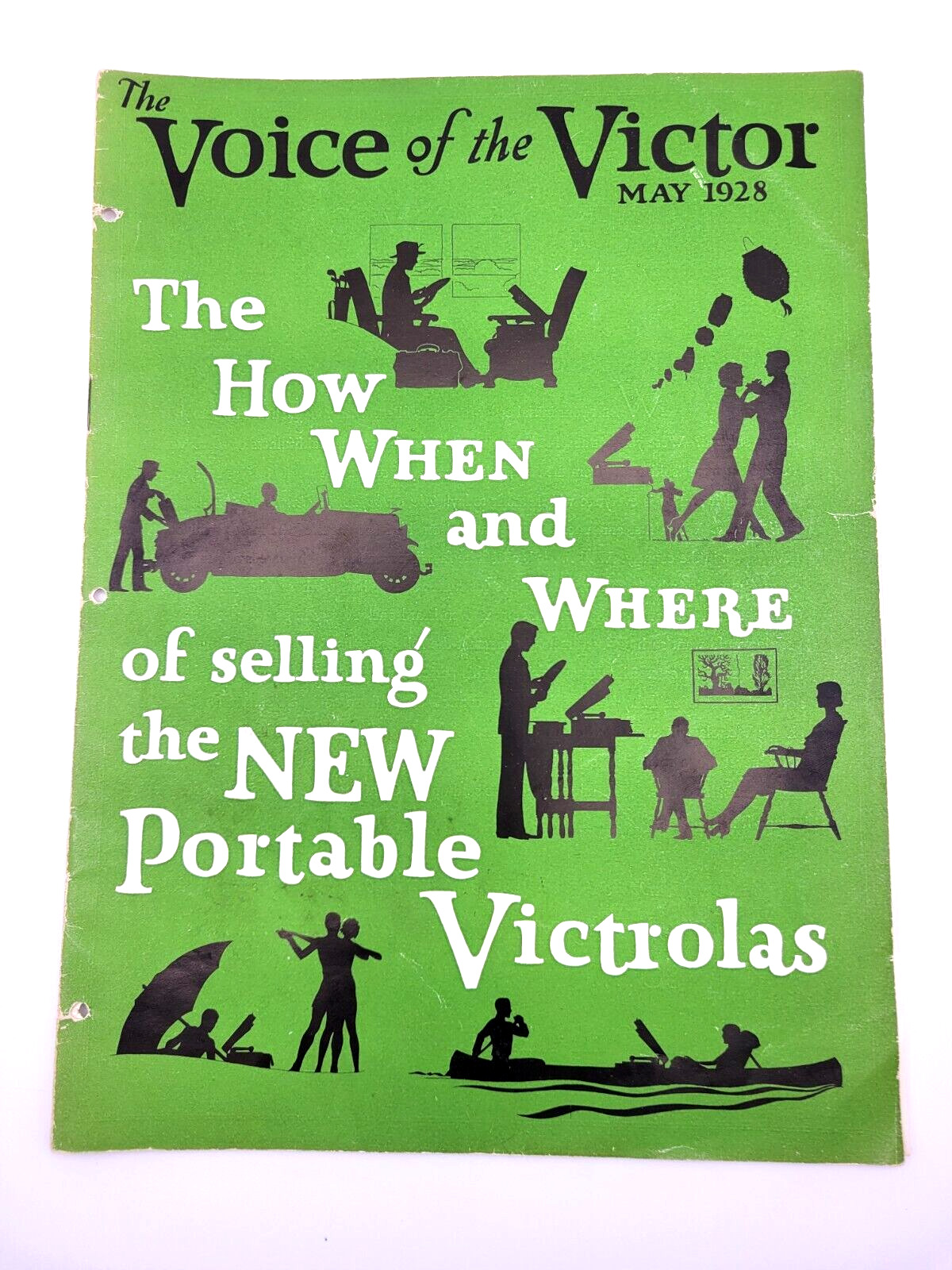 Vintage May 1928 Voice of the Victor How When Where of Selling Portable Victrola
